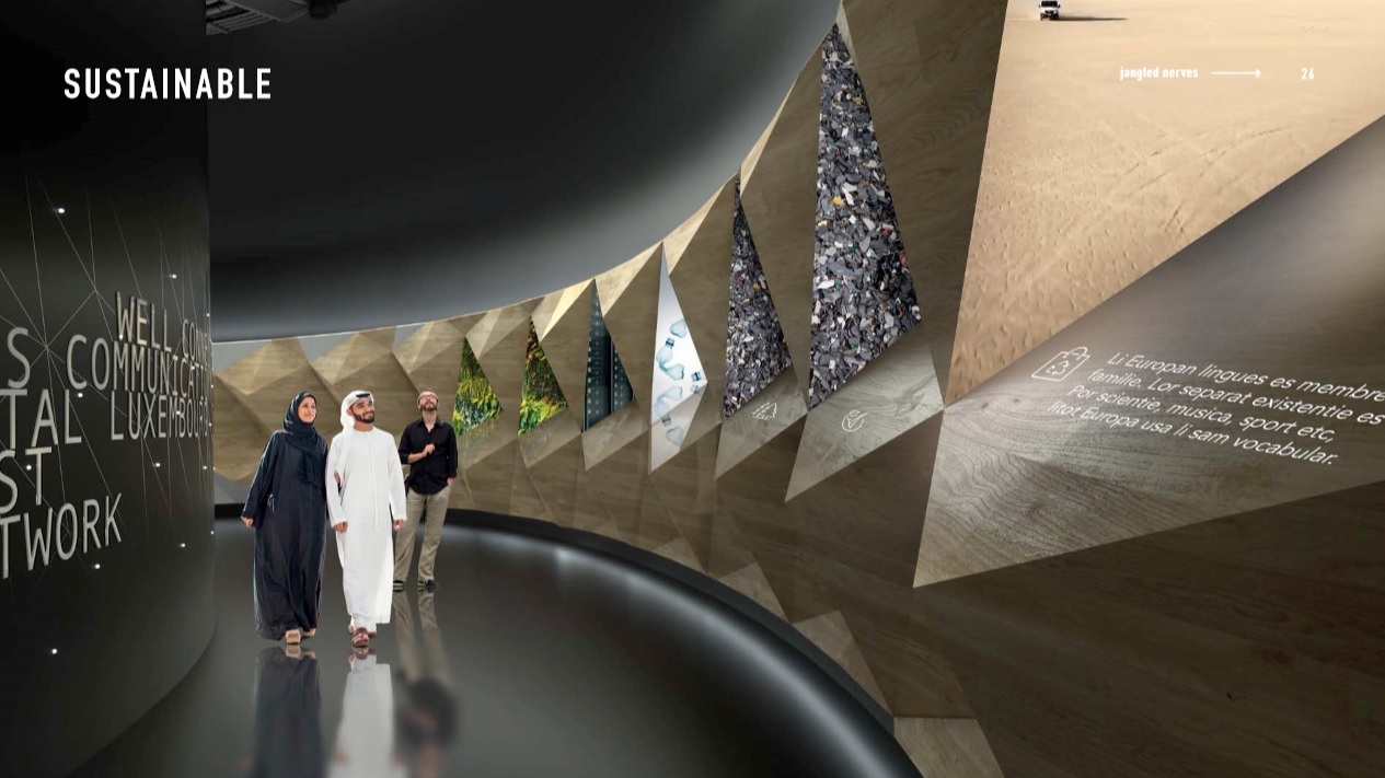 sustainable section luxemborug pavilion